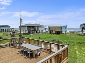 Unwind and dine al fresco on the sunny patio