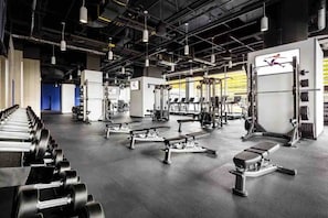 On-site we make a workout easy with our Archetype Fitness Facility - steps away from your door and perfect for or guests to muscle through the day.