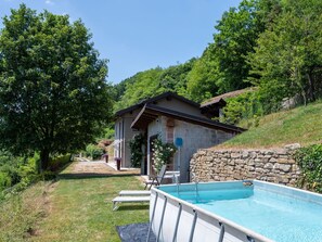 Maison, Chalet, Zone Rurale, Piscine, Jardin, Arrière-Cour, Biens, Aménagement Paysager, Ferme, Cour
