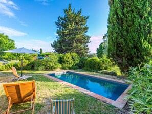 Blau, Strauch, Garten, Schwimmbad, Landscaping, Rasen, Estate, Schatten, Hinterhof, Garten
