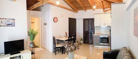 Homely vibes – Relax on comfortable seating in a warm, well-lit living area