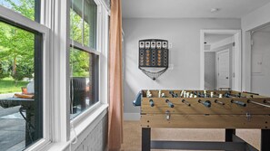 Game room with foosball