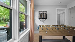 Game room with foosball