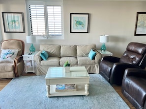 KICK BACK AND RELAX
Comfy couch and THREE Rocker Recliners