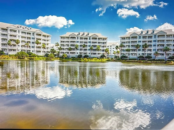 Lake front view from balcony