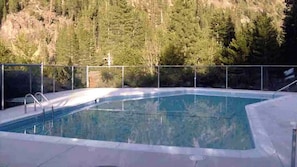 There’s a shared summertime pool in our complex that’s seldom crowded!