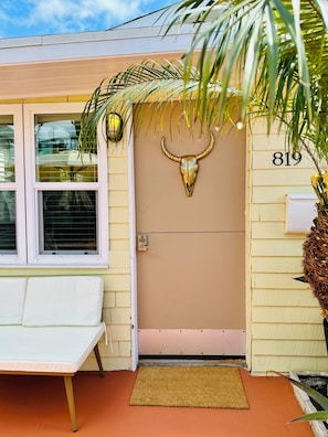 Dutch style door for optimal air flow.