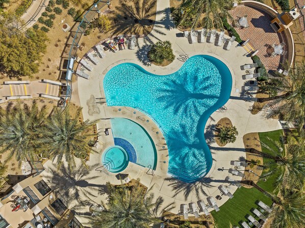Ariel view of the pool