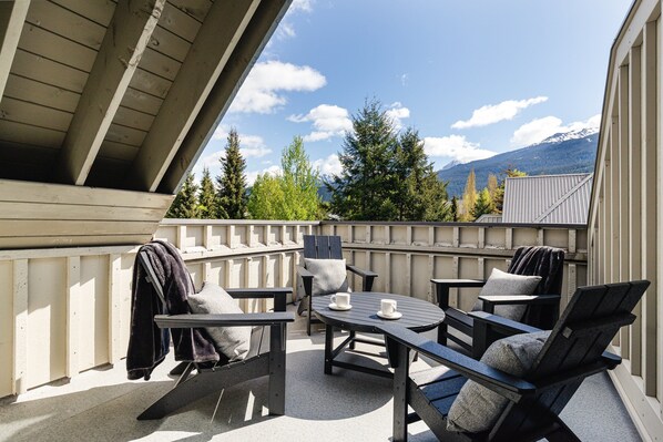Private Patio off the main bedroom - Enjoy the afternoon sun with your favorite après beverage.