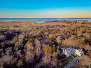 Aerial view of property