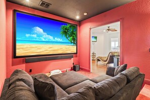 Theater room.