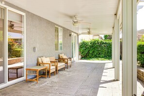 Covered Patio w/ Seating | Fenced-In Yard