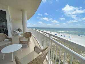 Spacious Gulf Front Balcony