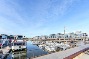 A stunning panoramic view of the lake from the balcony with close proximity for relaxing and enjoying the scenery.