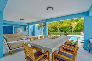 pool lounge area