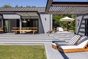 Expansive Private Deck looking from the Studio to the Guest House