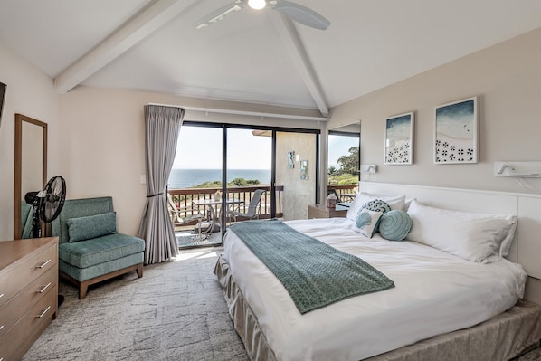 The view from the master bedroom