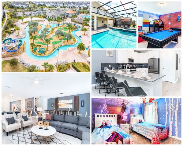 Amazing Lake View Villa with private pool, themed rooms, and resort amenities!