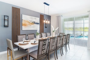 Dine your home cooked meal in our spacious Dining Area