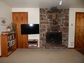 StayWinterPark-Hi-Country-Haus-Fireplace and T.V unit 2501