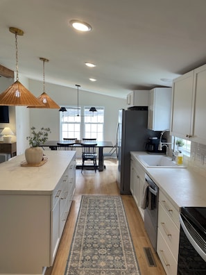 Kitchen is fully equipped with everything you may need