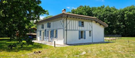 Vue de la maison lors de l'arrivée