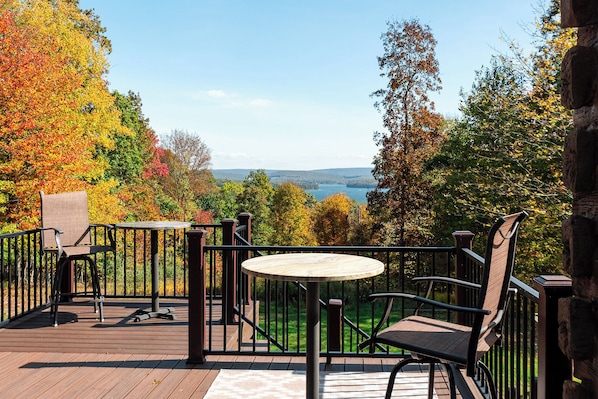 View from patio outside of master bedroom