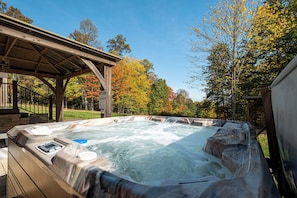 Hot tub and view