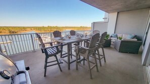 Oversized balcony with room for all your guests!
