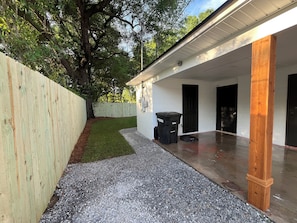 Side of house looking towards backyard