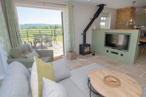 Seating area with Smart TV and log burner (logs included)