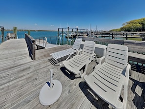 Private Pier, Dock, and Boat Slip with Patio