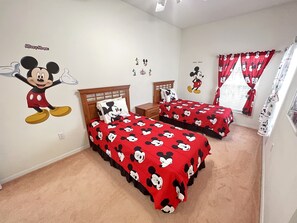 Large Disney Theme Twin Bedroom