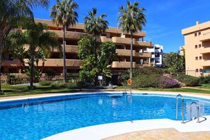 It offers a beautiful communal pool and is steps away from the sea! (1)