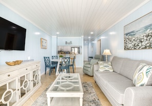 Living Room | Sleeper Sofa | Smart TV | Electric Heating | Window A/C Unit