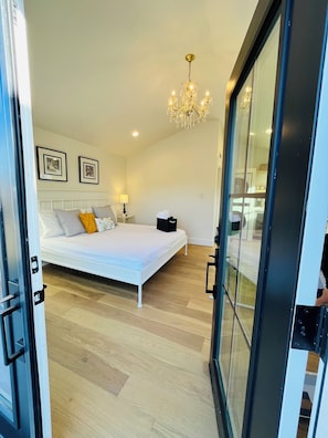 Enter through the double French doors and discover your little oasis.