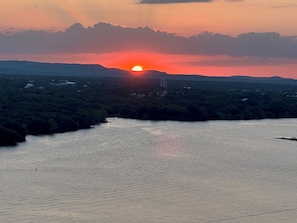 Sunset over Lake LBJ - 10 mins from the house.