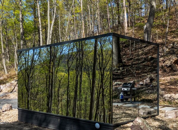 Beautiful Floor-to-ceiling Mirror Glass for an immersive experience.