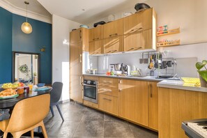 Kitchen and dining area