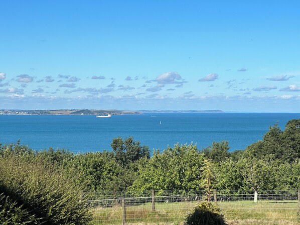 Sea view from property