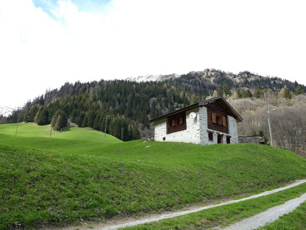 Gras, Haus, Zuhause, Hütte, Landschaft, Dach, Ländliches Gebiet, Hochland, Hügel, Grundstueck