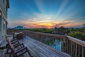Unwind each evening with breathtaking sunset views from the deck—coastal serenity at its best.