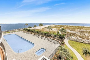 View from balcony of Grand Pointe 313