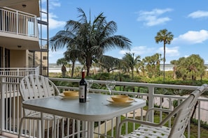 Balcony overlooking the gulf