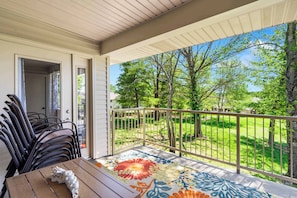 Lounge the day away with serene views on the balcony