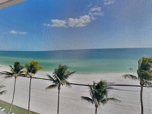 Beachfront Screened-In Balcony with Stunning Gulf Views