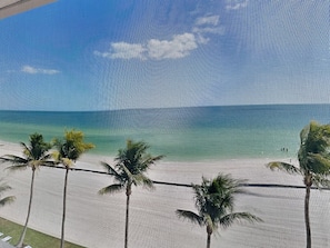 Beachfront Screened-In Balcony with Stunning Gulf Views