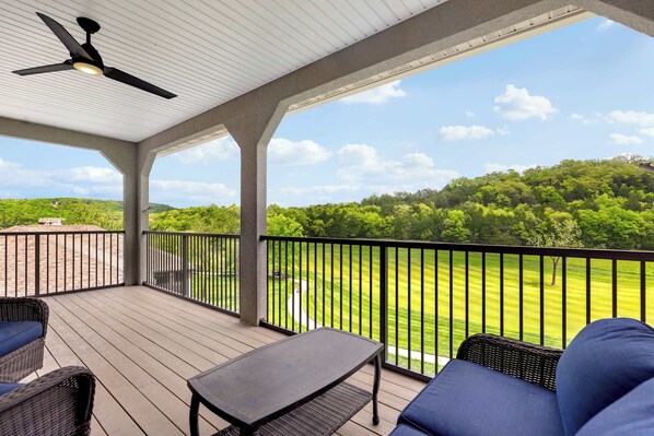 Soak up the golf course view 