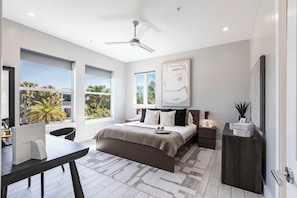The primary bedroom offers the perfect combination of comfort and privacy.
