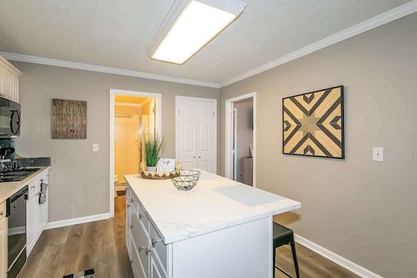 Kitchen and dining area